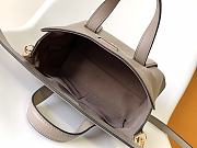 Okify Fendi Medium Boston Bag in grey gray 27.5x17.5x25.5cm - 4