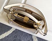 Okify Fendi Peekaboo ISeeU With Contrasting Braids Cream Bag 27x9.5x21cm - 3