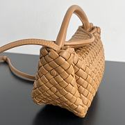 Okify Bottega Veneta Cobble Top Handle Bag in light brown 23x11x8cm  - 5