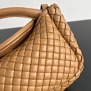 Okify Bottega Veneta Cobble Top Handle Bag in light brown 23x11x8cm  - 4