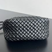 Okify Bottega Veneta Cobble Top Handle Bag in black 23x11x8cm  - 5