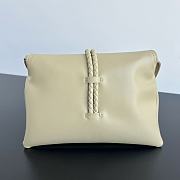 Okify Bottega Veneta Small Liberta MXN 69 000 crossbody bag in cream smooth calf leather with double flap 27.5x16x6cm - 2