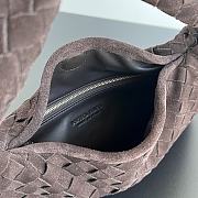 Okify Bottega Veneta Small Hop Bag With Brown Suede 41x20.5x7.5cm - 2