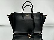 Okify Balenciaga Bel Air Small Carry All Black Bag With Gold Hardware 29.5x20.3x11.9cm - 4