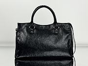 Okify Balenciaga Le City Small Bag in Black Arena Lambskin 30x20x10cm - 4