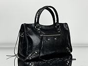 Okify Balenciaga Le City Small Bag in Black Arena Lambskin 30x20x10cm - 3