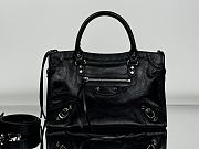 Okify Balenciaga Le City Medium Bag in Black Arena Lambskin 37x23.4x14.9cm - 1