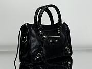 Okify Balenciaga Le City Medium Bag in Black Arena Lambskin 37x23.4x14.9cm - 3