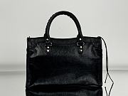 Okify Balenciaga Le City Medium Bag in Black Arena Lambskin 37x23.4x14.9cm - 5