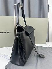 Okify Balenciaga Rodeo Medium Handbag In Black With Silver Hardware 34x11x24cm  - 3