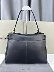 Okify Balenciaga Rodeo Medium Handbag In Black With Gold Hardware 34x11x24cm  - 3