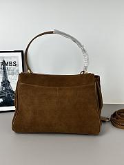 Okify Balenciaga Rodeo Brown Suede Bag 34x11x24cm - 3