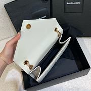 Okify YSL Medium Envelope In Matelasse Lambskin in White 24 x 17.5 x 6 cm - 3