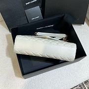 Okify YSL Medium Envelope In Matelasse Lambskin in White 24 x 17.5 x 6 cm - 5