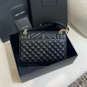 Okify YSL Medium Envelope In Matelasse Lambskin in black 24 x 17.5 x 6 cm - 5