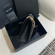 Okify YSL Medium Envelope In Matelasse Lambskin in black 24 x 17.5 x 6 cm - 3