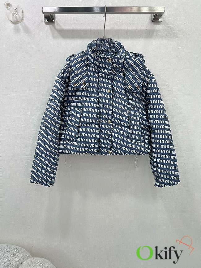 Okify MiuMiu Blue Down Jacket SML  - 1