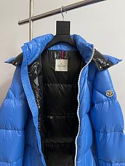 Okify Moncler Four Grids Blue Down Jacket  - 3