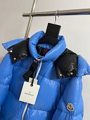 Okify Moncler Four Grids Blue Down Jacket  - 2