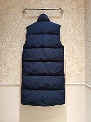 Okify Prada Blue Long Down Vest SML  - 4