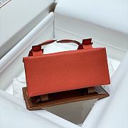 Okify Hermes Kelly Doll Picto Mosaic Bag in red 18x8x13cm  - 2