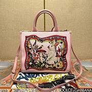 Okify Dolce & Gabbana Rabbit Printed Tote Bag in Pink 30x14x26cm - 1