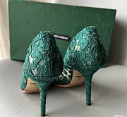 Okify Dolce&Gabbana lace rainbow pumps with brooch detailing heels 9cm - 2