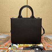 Okify Dolce & Gabbana Rabbit Printed Tote Bag in Black 30x14x26cm - 5