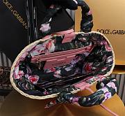 Okify Dolce & Gabbana Kendra bag with pink flowers 35x26x16cm 18860 - 3