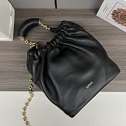 Okify Loewe small squeeze bag in black nappa leather 29x10.5x24cm - 2