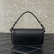 Okify Valentino Garavani Mini Loco calfskin bag with crystals in black 19x11x5cm - 3