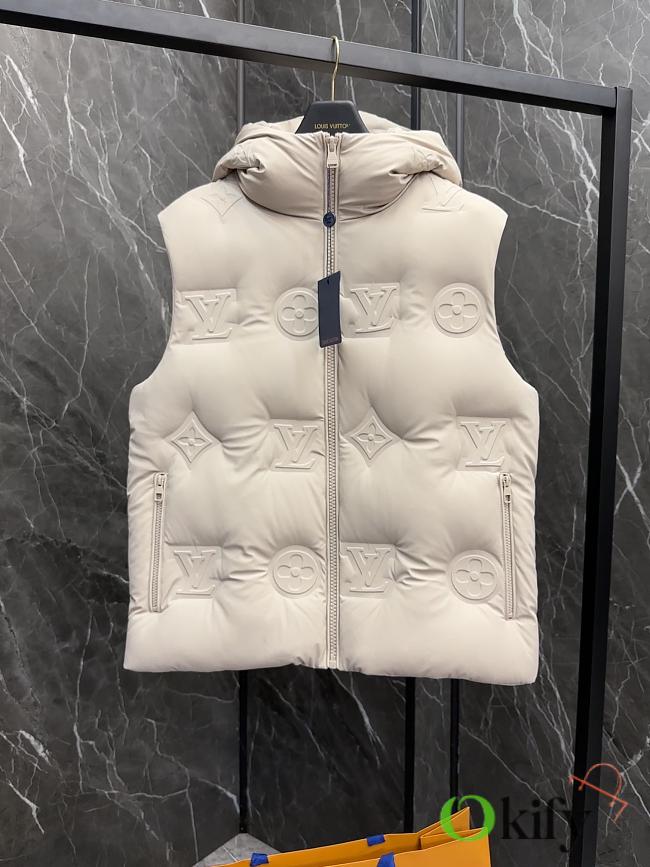 Okify Louis Vuitton Cream Down Vest  - 1