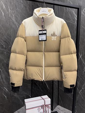 Okify Moncler Grenoble Cream And Kaki Down Jacket 