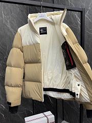 Okify Moncler Grenoble Cream And Kaki Down Jacket  - 3