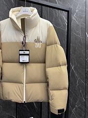 Okify Moncler Grenoble Cream And Kaki Down Jacket  - 2