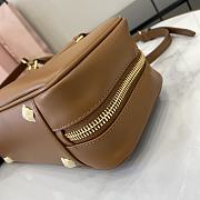 Okify MiuMiu Medium Arcadie Leather Bag in Light Brown 27x12x9cm - 5