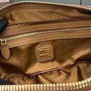 Okify MiuMiu Medium Arcadie Leather Bag in Light Brown 27x12x9cm - 2