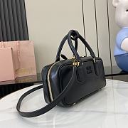 Okify MiuMiu Medium Arcadie Leather Bag in Black 27x12x9cm - 5