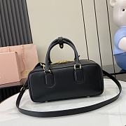 Okify MiuMiu Medium Arcadie Leather Bag in Black 27x12x9cm - 4