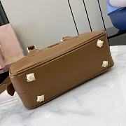 Okify MiuMiu Small Arcadie Leather Bag in Light Brown 22x10.5x7.5cm - 2