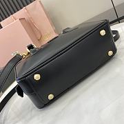 Okify MiuMiu Small Arcadie Leather Bag in Black 22x10.5x7.5cm - 2