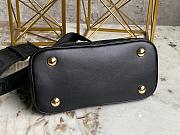 Okify Louis Vuitton Black Alma BB Bag 24.5x18x12cm M59793  - 3