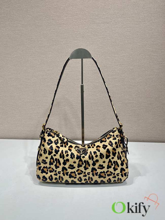 Okify Prada Aimèe medium printed leather shoulder bag 31x18x10cm - 1