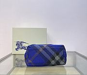 Okify Burberry Mini Peg Duffle Bag in knight dark blue 21.5 x 10.5 x 23cm - 2