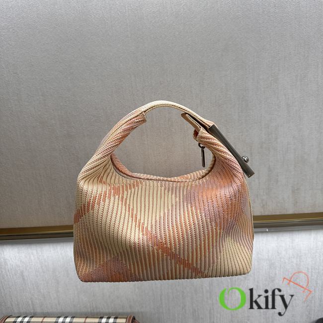 Okify Burberry Mini Peg Duffle Bag in sherbet 21.5 x 10.5 x 23cm - 1