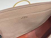 Okify Chloe Marcie Chain Flap Leather Bag in pink 22.5x15.5x7cm - 2