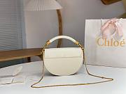 Okify Chloe Marcie Chain Flap Leather Bag in white 22.5x15.5x7cm - 2