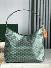 Okify Goyard Bohème Hobo Bag in Green 42×27×15cm - 5