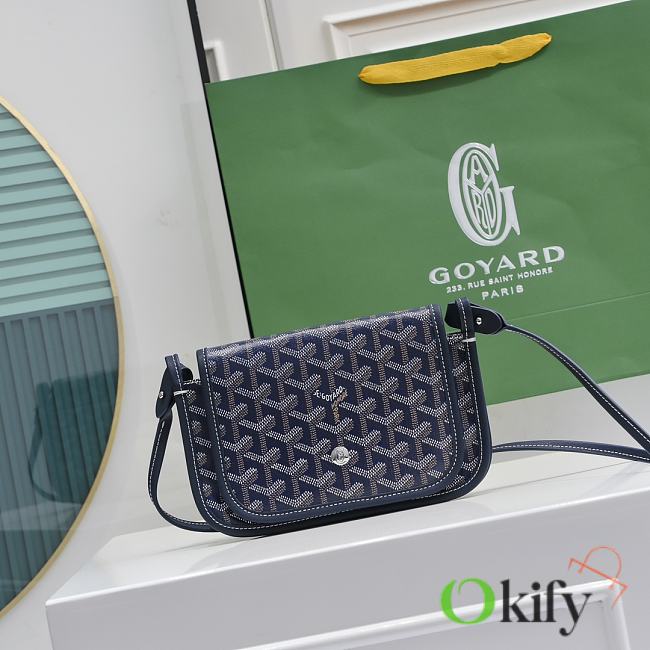 Okify Goyard Plumet Pocket Wallet in Dark Blue 20.5x14x2cm - 1