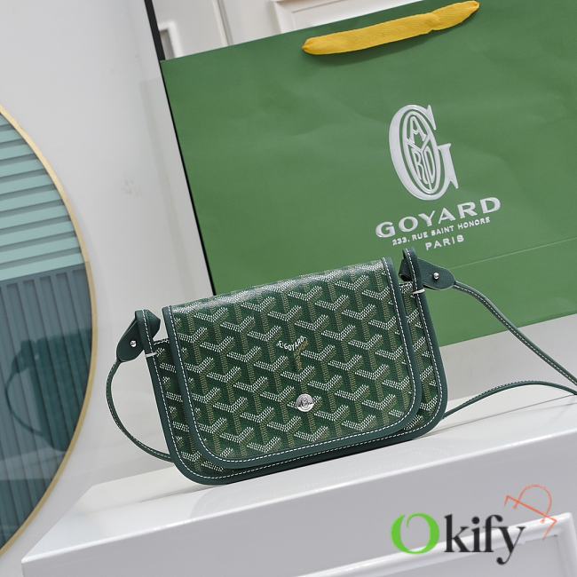 Okify Goyard Plumet Pocket Wallet in Green 20.5x14x2cm - 1